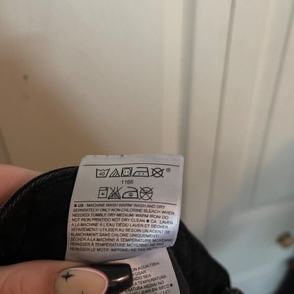 Old Navy Womens Black Distressed Mid-Rise Rockstar Skinny Jeans Plus Size 20 - Picture 5 of 8